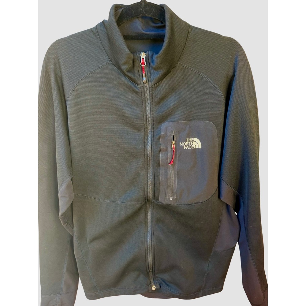 The North Face Summit Series Full Zip Jacket Men's XL Black Thumbholes Technical